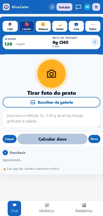 Chat de refeição